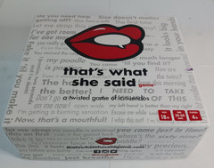 That’s What She Said The Twisted Party Board Game For Adults 2016