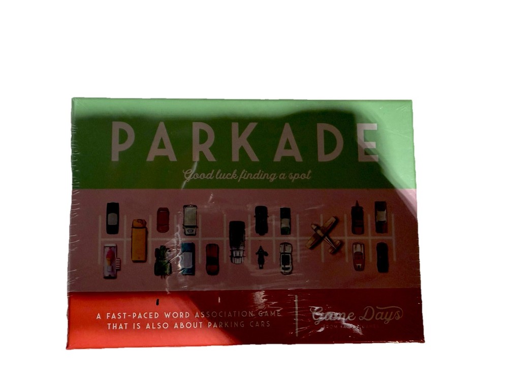 Parkade Board Card Game Word Games and Parking Cars New in Shrink