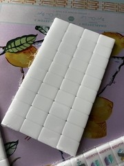 American Mahjong Game Set, 160 White Mahjong Tiles with Pastel Pewter Engraving