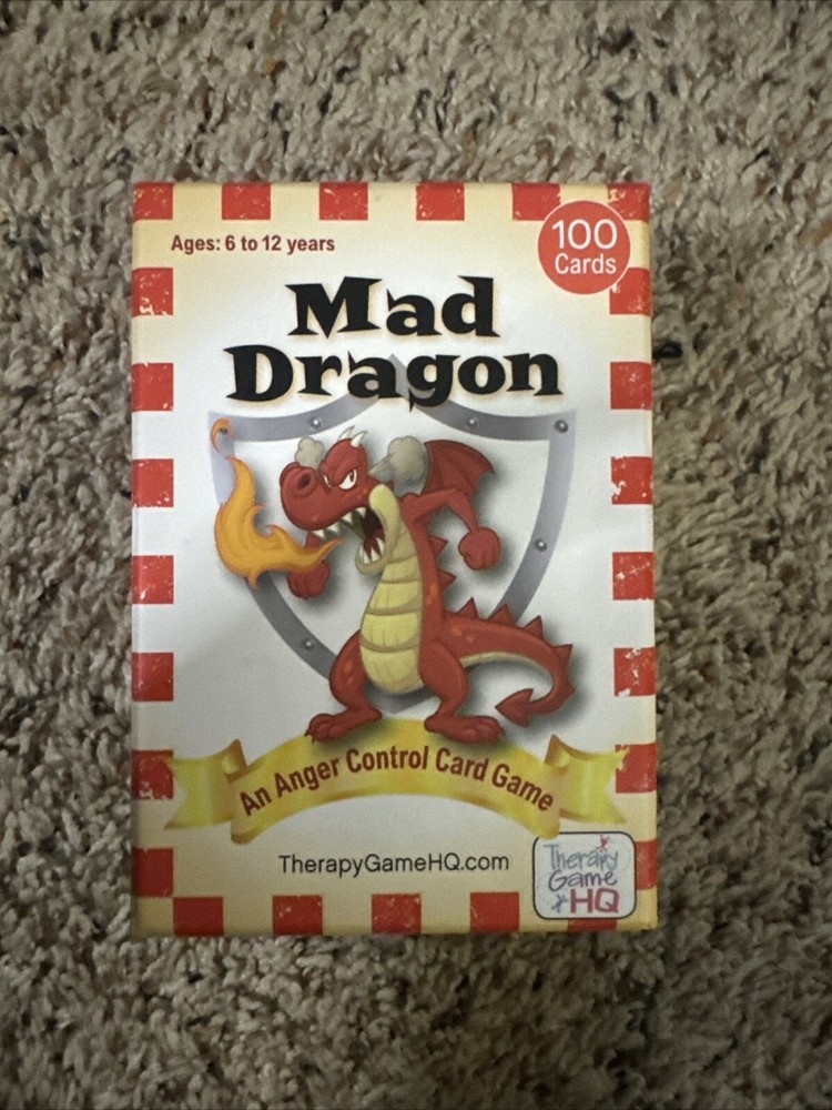 Mad Dragon Anger Anxiety Trigger Control Card Game Child ADHD Therapy