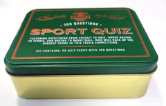 Championship Sport Quiz Game in Collectible Tin Box ~ 50 Cards ~ 100 Questions