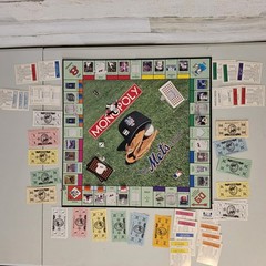 New York Mets Monopoly 2001 Collector’s Edition Board Game Pewter Tokens