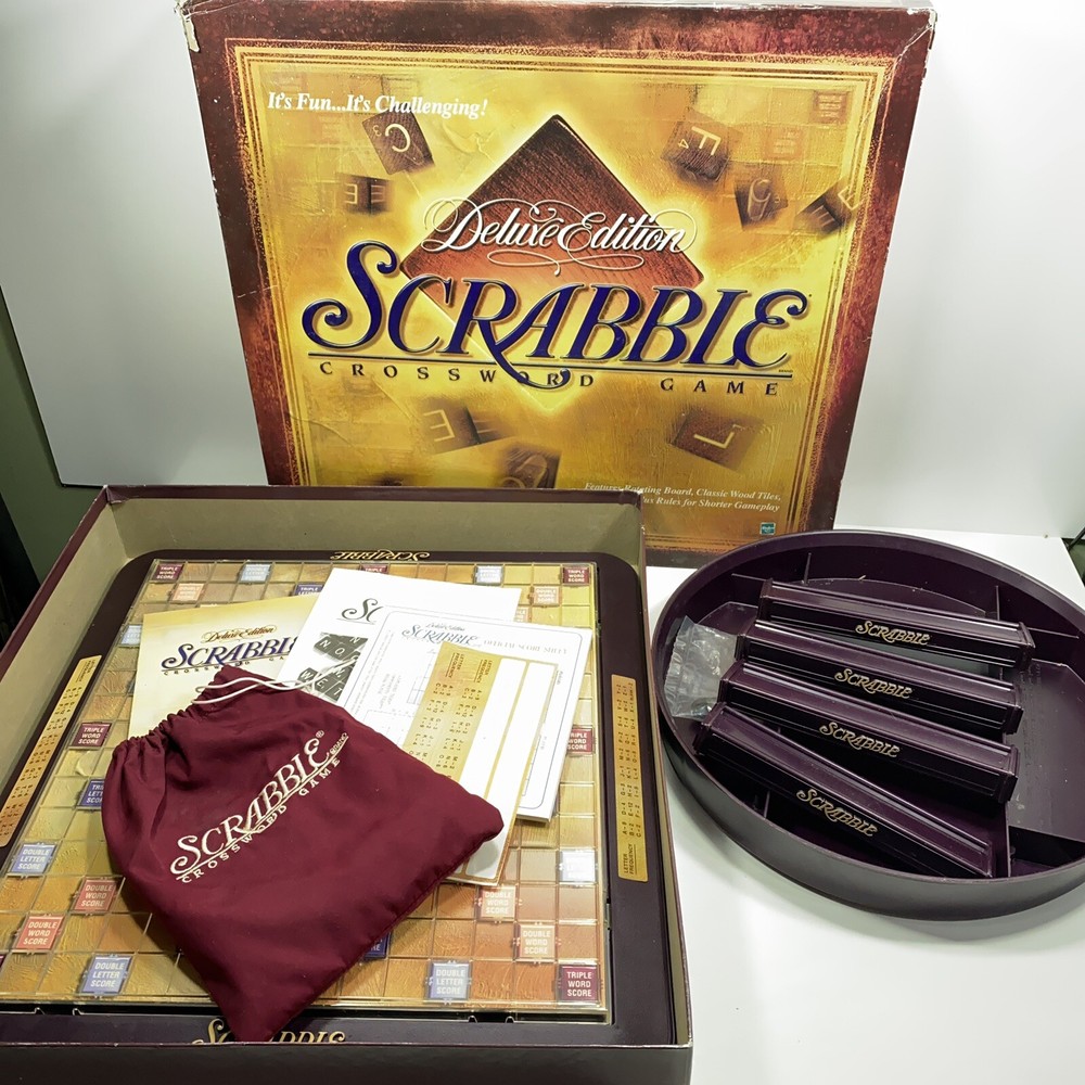 Milton Bradley 4034 Scrabble Deluxe Edition Board Game
