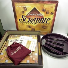 Milton Bradley 4034 Scrabble Deluxe Edition Board Game