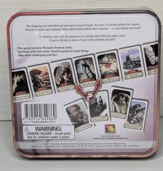 Asmodee Timeline Historical Events Card Game Tin Box Frederic Henry New Sealed