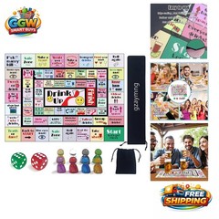 Hilarious Leather Drinking Board Game for 2-8 Players – Perfect Adult Party Fun