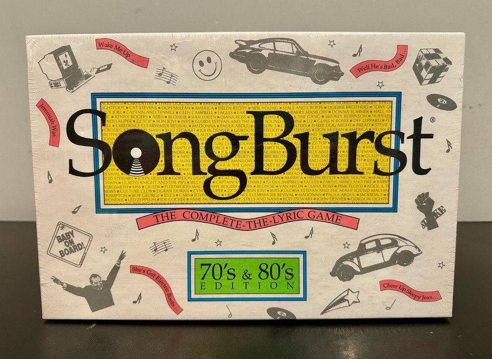 Song Burst: The Complete-The-Lyric-Game 70’s & 80’s Edition 1992 *NEW & SEALED*