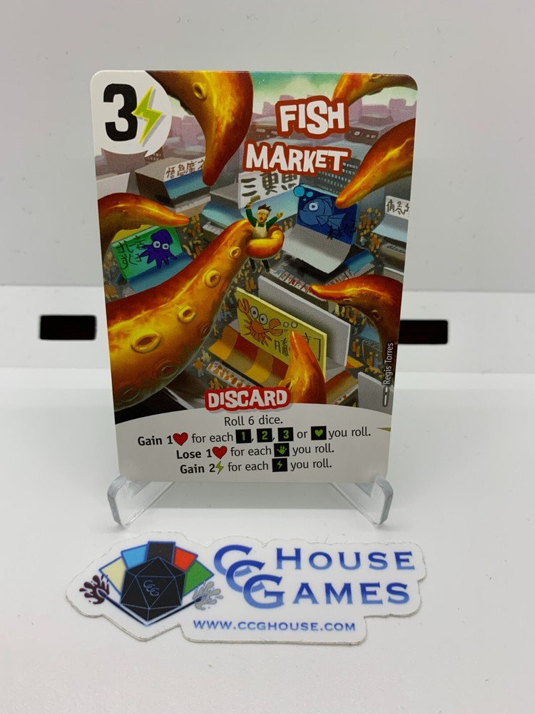 IELLO King of Tokyo/King of New York Promotional Card – Fish Market *CCGHouse*