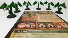 Well Painted FFP Shadows of Brimstone Hell bats miniatures & cards No box (6)