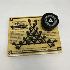 Vintage 1988 The Original Triangle Solitaire Game Venture Fireside Puzzle