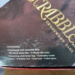 Milton Bradley 4034 Scrabble Deluxe Edition Board Game 2001