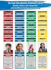 Social Emotional Learning Therapy Games for Kids, w/56 Emotion Cards, Connect…
