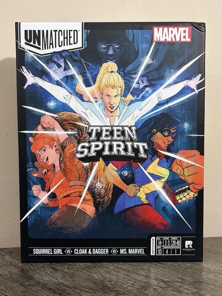 Marvel Unmatched Teen Spirit Squirrel Girl vs Cloak & Dagger vs Ms. Marvel Game