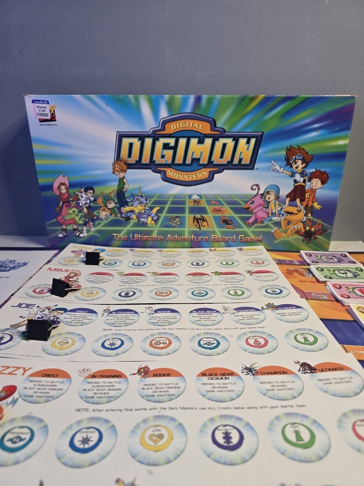 Vintage Playable Digimon Ultimate Adventure Board Game (See Description)