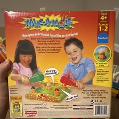 Fisher-Price Whac-A-Mole Electronic Game Lights & Sounds, Ages 4+, 1-2 Players