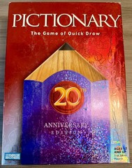 Pictionary 20th Anniversary Edition Board Game Family Hasbro – 100% Complete