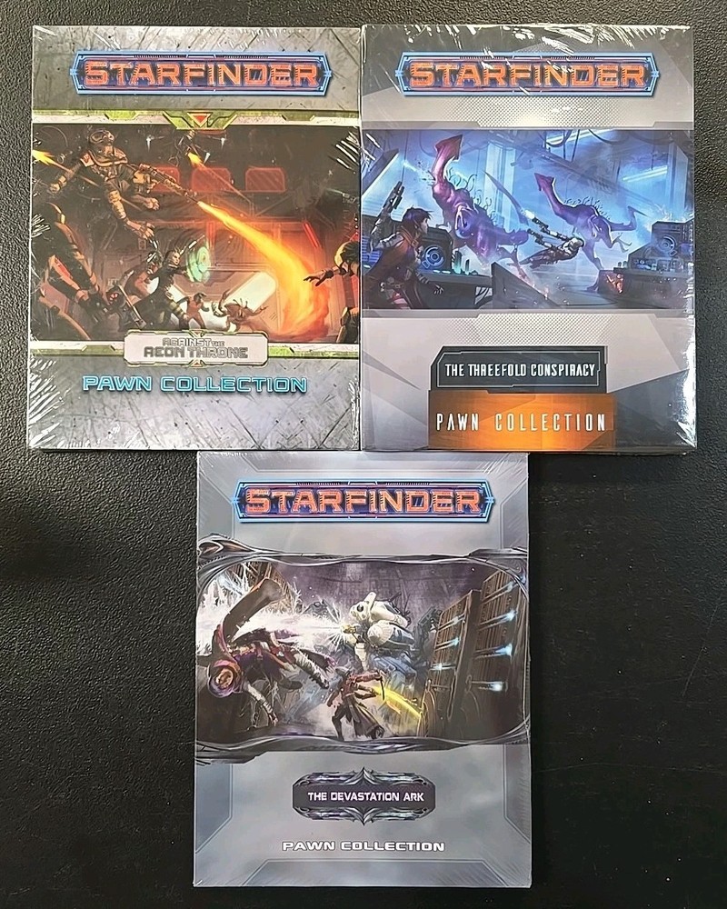 Starfinder RPG: Pawn Collection Lot of 3 – Threefold, Aeon, Ark – 300+ Pawns!