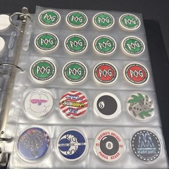 Vintage 1990s-2000s POG Collection Binder Over 400 pcs With Various Designs-READ