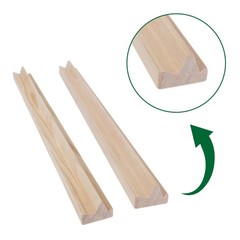 GOTHINK Wooden Mahjong Tiles 15x3x1.4 inches, Trays
