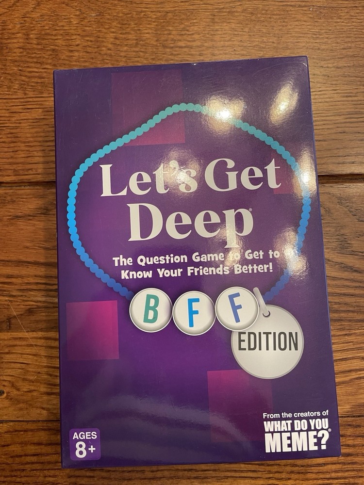 Let’s Get Deep BFF Edition Question Game NEW Factory Sealed