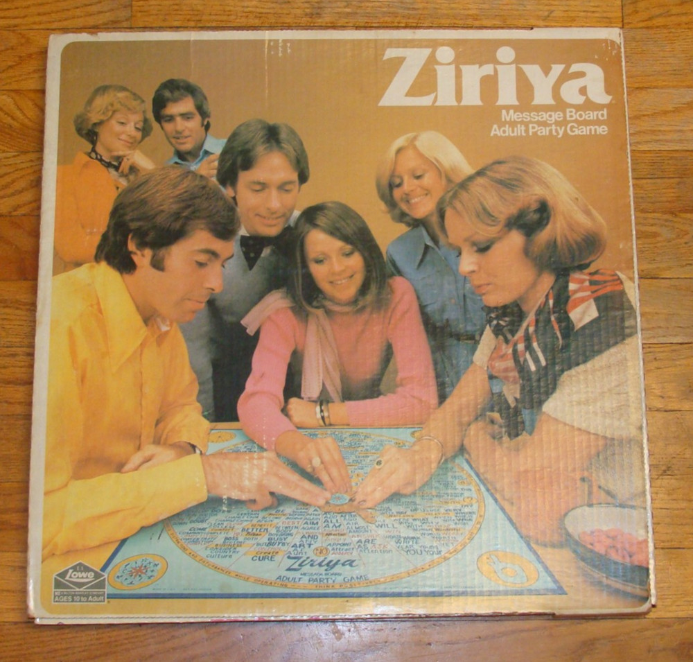 Ziriya Message Board Adult Party Game 1976 Milton Bradley + 1972 Ouija Board Pa