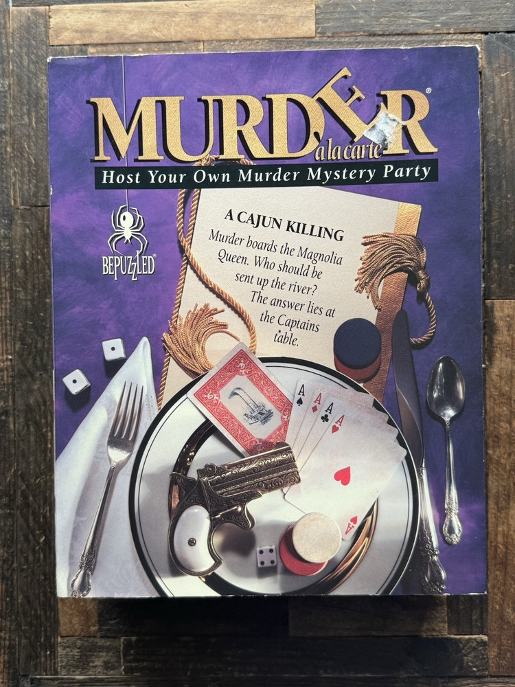 Bepuzzled Murder à la Carte Cajun Killing Dinner Party Game Complete 1994