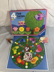 4 First Games by Ravensburger 1988, 2-6 Players, Children Ages 3-8 Kids Complete