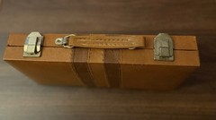 Vintage Game Set Travel Size with Leatherette Carrying Case NEVER USED