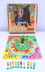 VTG 1967 Mattel Gentle Ben Board Game 3D Animal Hunt Ivan Tors Family READ