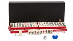 Mini American Mahjong Travel Set with Nylon Case, Racks, Wind Indicator and Dice