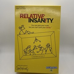 Relative Insanity Board Card Game Fun Family Nights 14 Years & Up Unisex Used