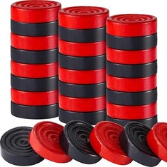 24 Pcs Wooden Checkers Pieces with Stackable in Drawstring Storage Pouch