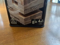 Tumbling Jumbling Towers Wood Block Game by cardinal Classics in Tin 48 PieceNEW
