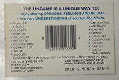Vintage Pocket Size The Ungame – Teen Version – Tailcor – 1989 – With Rules Nice