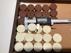 Cardinal Backgammon Set with 1.5″ Resin Beige & Brown Checkers- Nice Basic Set