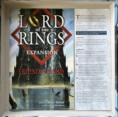Lord of the Rings Board Game + Friends and Foes Expansion Reiner Knizia.