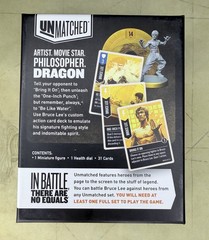 Unmatched Bruce Lee Expansion Board Game Complete, Rare Out of Print, Sleeved