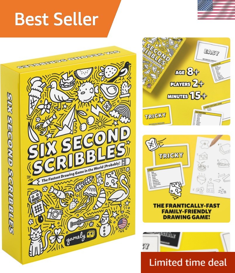 Six Second Scribbles: The frantically Fast and fantastically Fun Drawing Game…