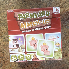 Schylling Farmyard Match-Up Memory Card Game 72 Cards 1+ Players Age 3+ TSC
