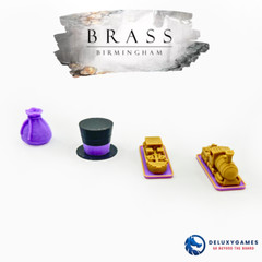 Brass Birmingham – 175 Deluxe Tokens (Score + income markers Free Gift)