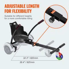 Self-Balancing Scooter Kit-Kart Seat Attachment for Hoverboard with LED Lights