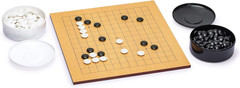 Beechwood Veneer (0.4-Inch) Etched Beginner’S Reversible 9X9/13X13 Go Game Set B
