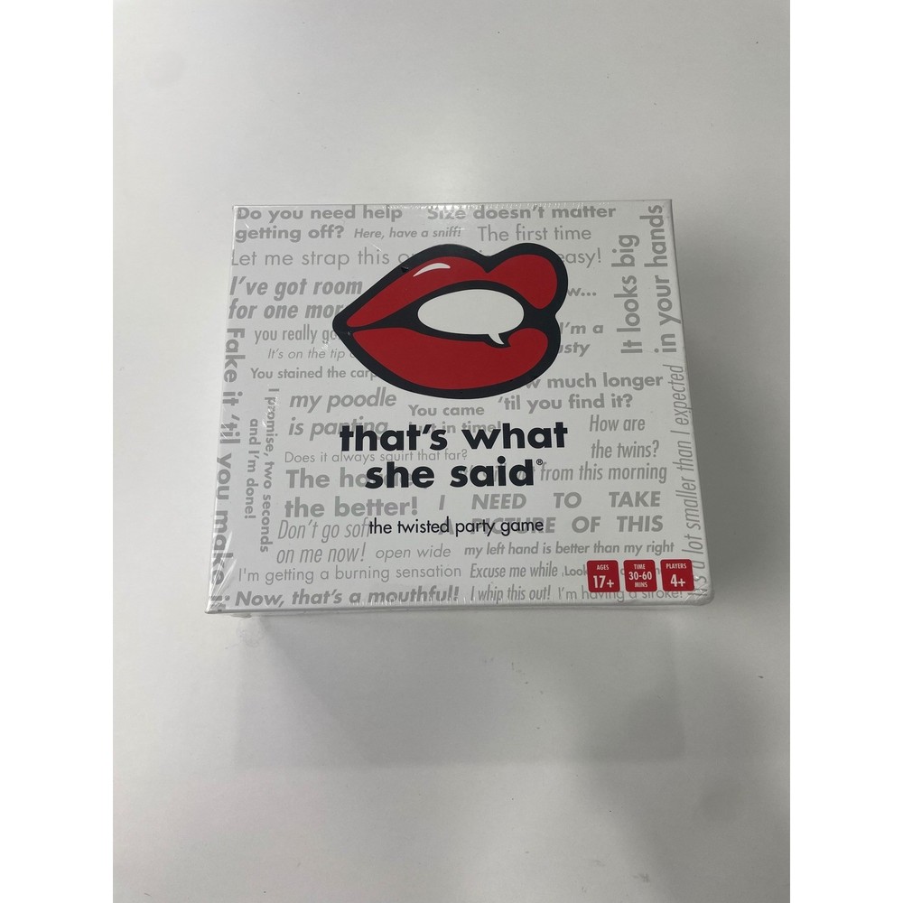 That’s What She Said Adult Board Card Game Fast Paced Funny Party New Sealed