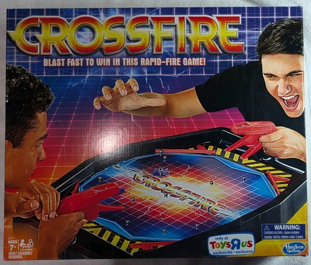 Hasbro Crossfire Board Game 2016 Original Box Great Condition Tested