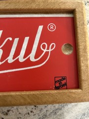 Vintage 1973 Rummikub Faux Wood 106 Tile Complete Set with Canvas Traveling Case