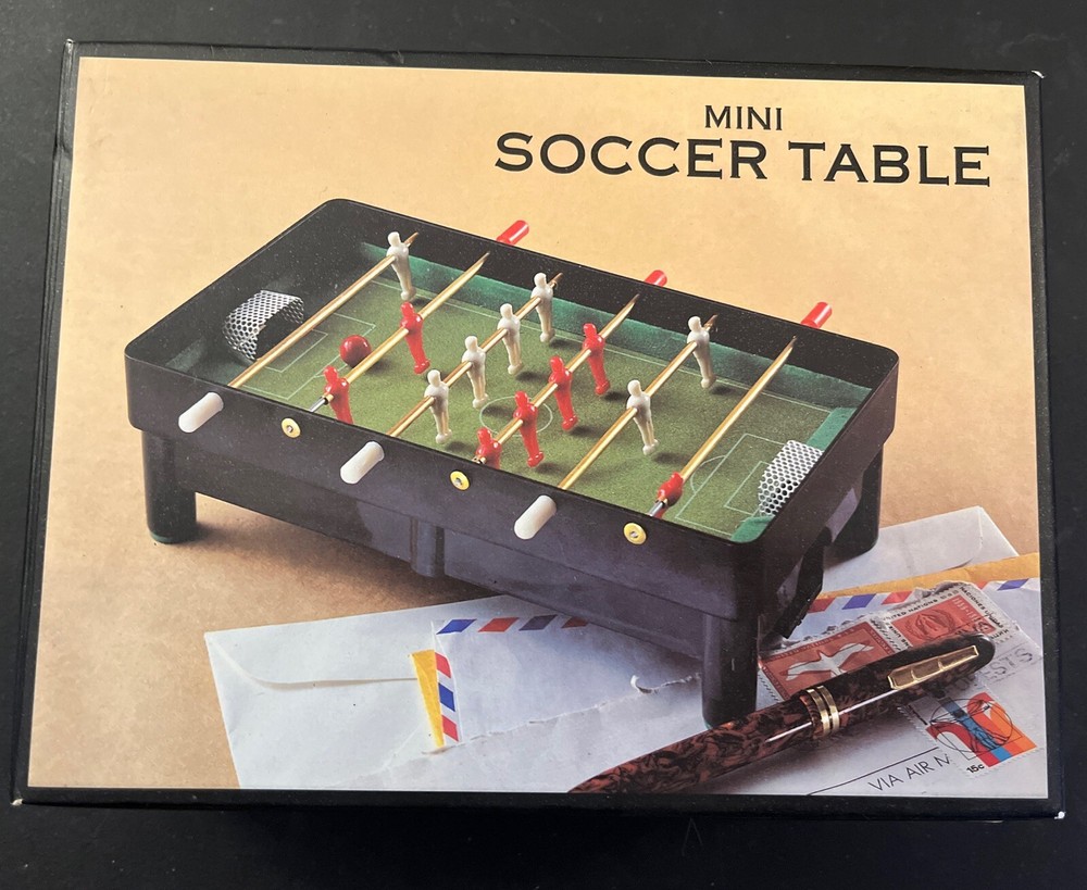 Claybrooke VTG. Tabletop Mini soccer foosball Game Open Box
