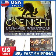 One Night Ultimate Werewolf Game, Bezier Games, Halloween Spirit,3-10 Players OY