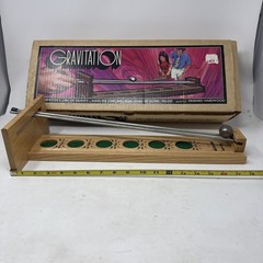 Vintage Pleasantime Gravitation Game of Skill Wood Metal Original Ball Pacific