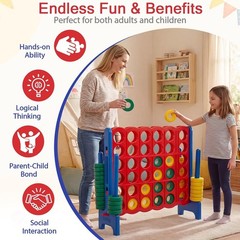 Classic Jumbo 4-to-Score Game Set – Engaging Fun for All Ages, Easy to Clean!