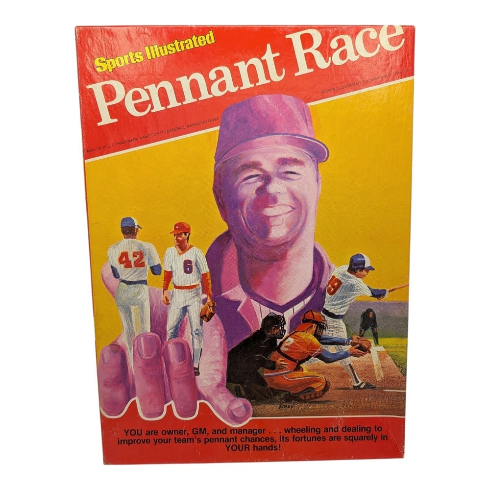 Avalon Hill 1983 Sports Illustrated Pennant Race MLB Baseball Game